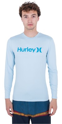 2024 Hurley Hombres Chaleco De Licra De Manga Larga One And Only Quickdry MAT0001020 - Sea Haze